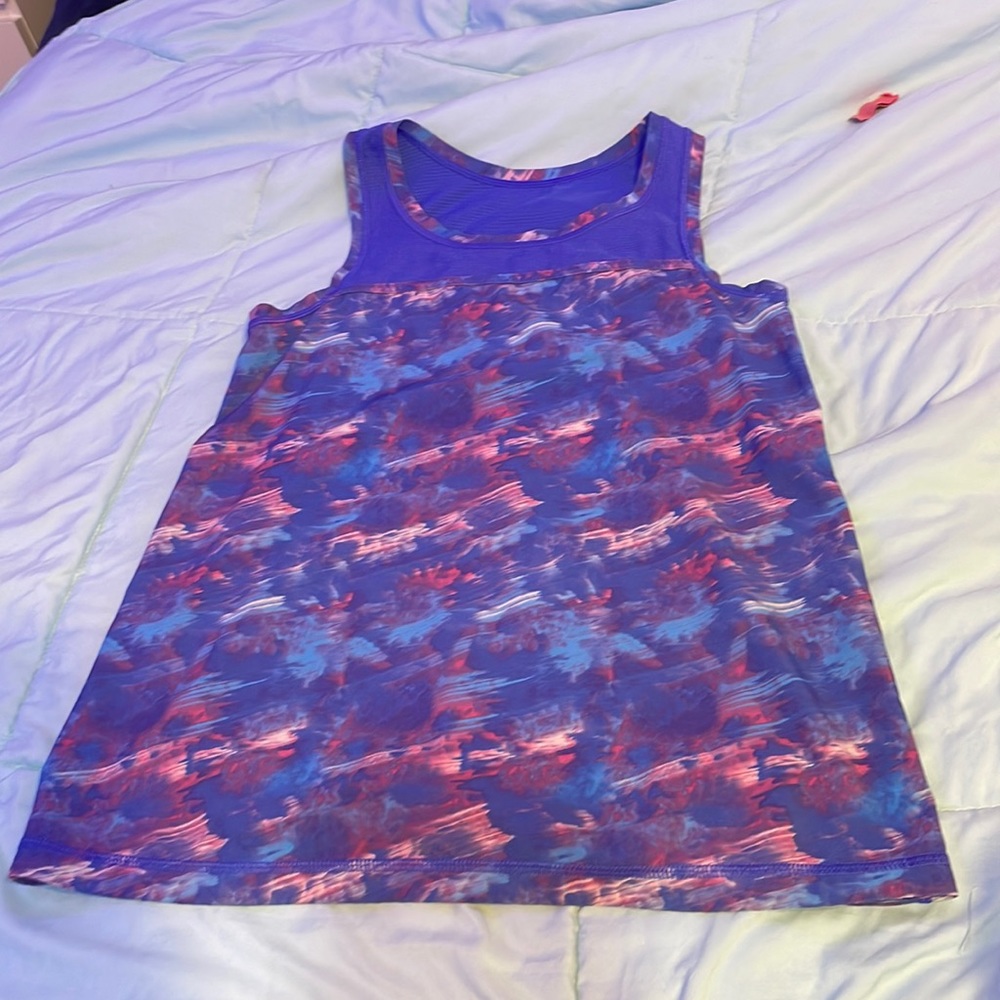 cute and colorful girls size 12 sleeveless shirt